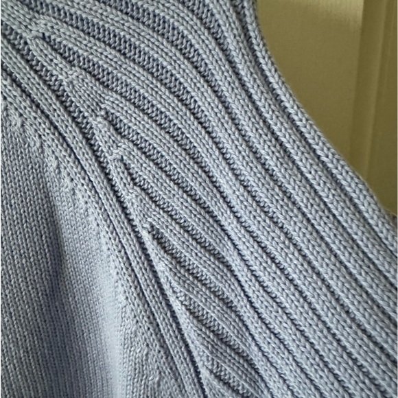 Jeane Pierre Sweater, M, 100% Periwinkle Blue, Turtleneck, Long Sleeve NWOT - Picture 3 of 5
